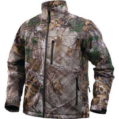 Milwaukee M12 QUIETSHELL Men's Realtree Edge Camouflage Cordless Heated Jacket Kit, XL