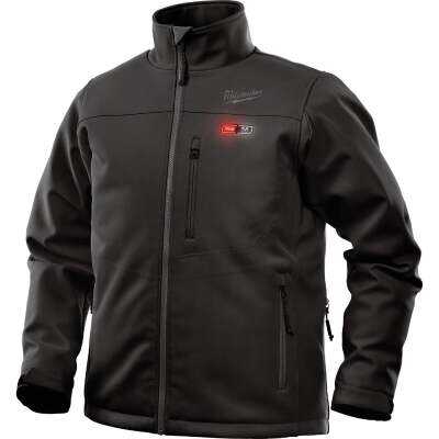 Milwaukee M12 TOUGHSHELL Men's Black Cordless Heated Jacket Kit, L