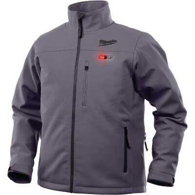 Milwaukee M12 TOUGHSHELL Men's Gray Cordless Heated Jacket Kit, XL