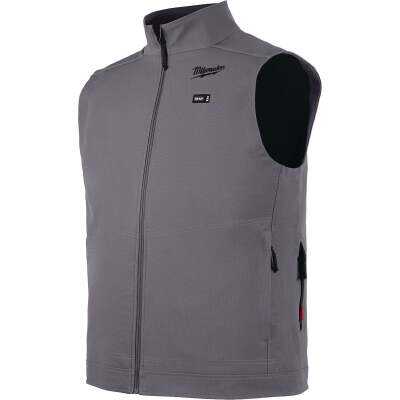 Milwaukee M12 TOUGHSHELL Men's Gray Cordless Heated Vest, XL